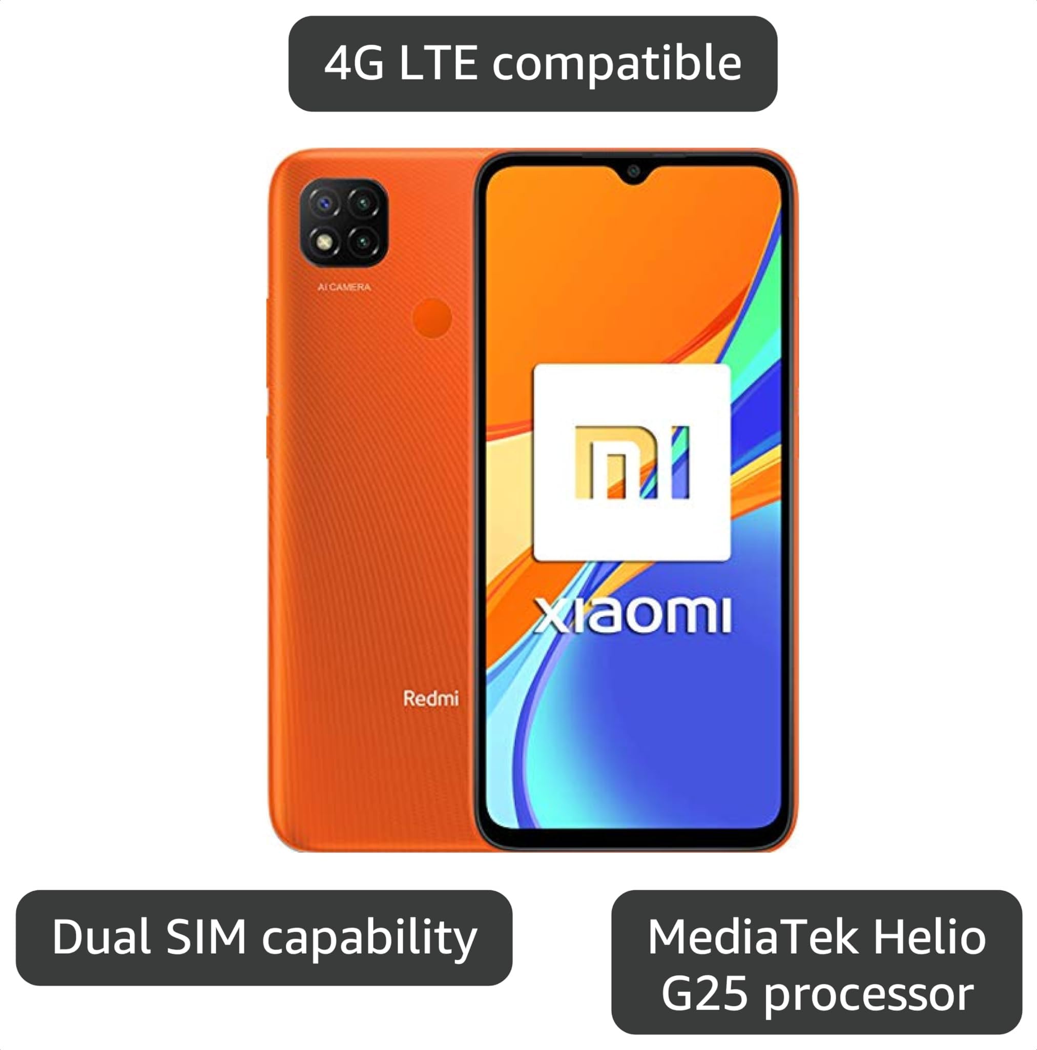 Amazon.com: Xiaomi Redmi 9C - Smartphone 6.53