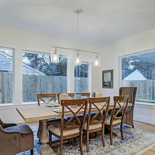 Miniatura 10 de Candelabro negro de 12 luces de granja para comedor, lámparas rústicas industriales, candelabros modernos colgantes para cocina, sala de estar,