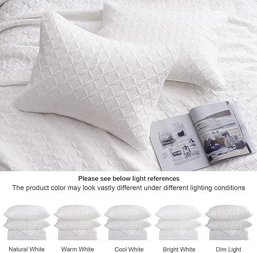 Miniatura 5 de PHF Juego de ropa de cama de tamaño individual - Edredón ligero de verano, 2 piezas, ropa de cama transpirable con patrón de monedas para todas las