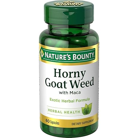 Nature's Bounty Horny Goat Weed with Maca: Enhance Libido and Vitality