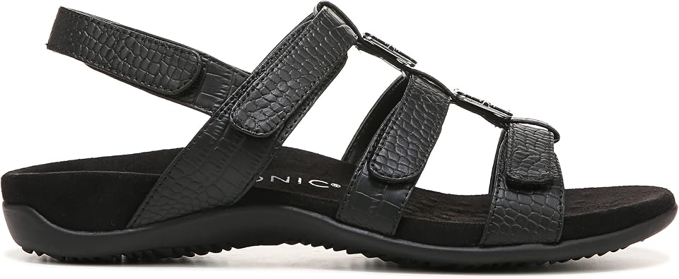 Vionic Women's Women's Rest Amber Backstrap Sandal - Ladies Adjustable Walking Sandals with Concealed Orthotic Arch Support
