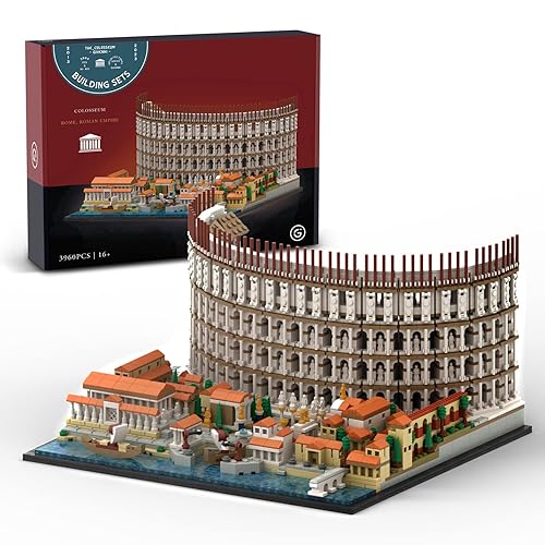 Givenni Architecture The Roman Colosseum Building Set; Collectible Model for Adults; Compatible with Lego, (3989Pieces) - Roma