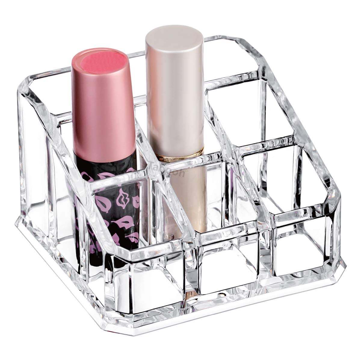 Tabooh Cosmetic Clear Make Up Organiser Acrylic 9 Sections for Lipstick Lip gloss Nail Polish M8203