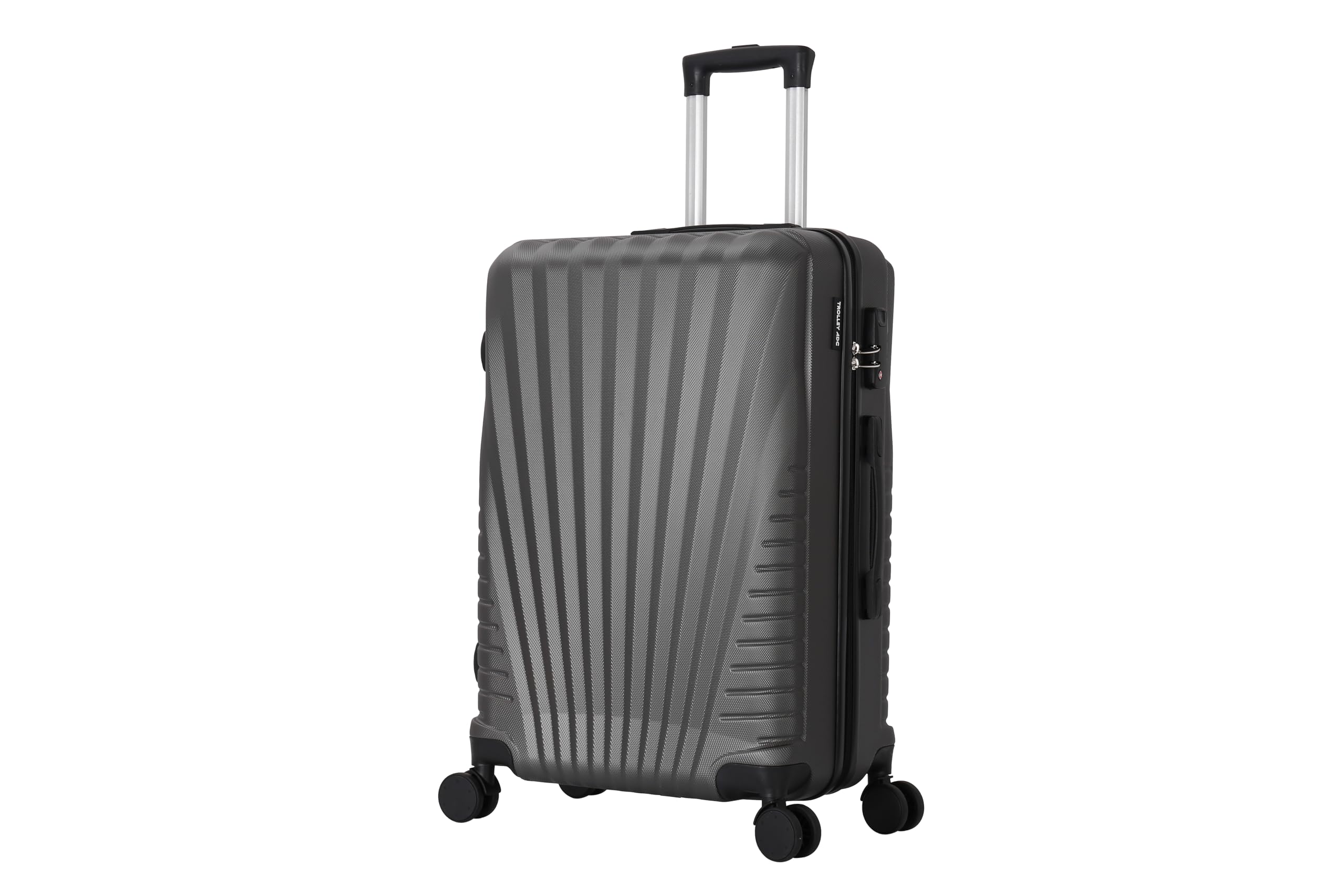 Set de 2 Valises ABS – Cabine 55cm + XL 75cm – Bagage Avion Soute & Cabine – 4 Roues 360° – Cadenas (Gris, Set XL 75cm soute + Cabine 55cm)