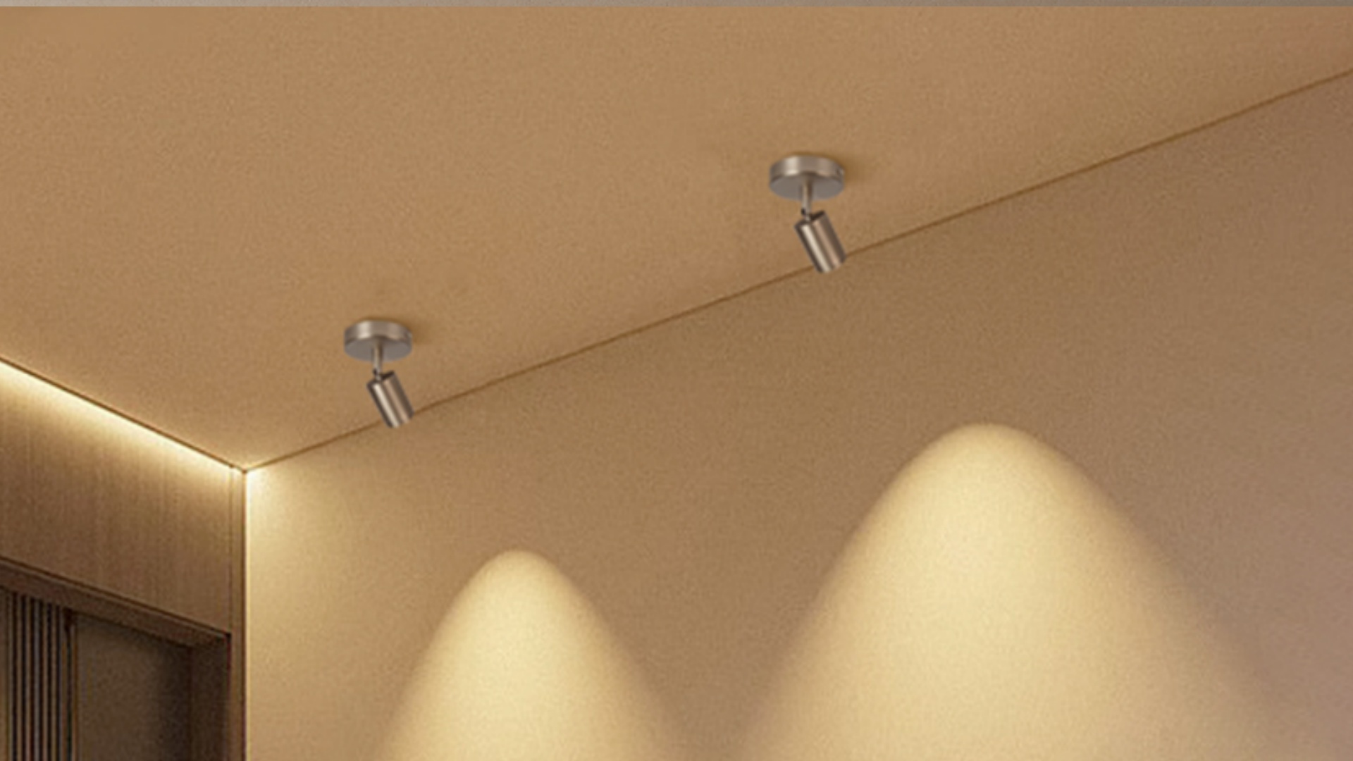 Image of LED Ceiling Spotlight - Adjustable Rotatable 350 & 90 Tilt, 7W (770 lm) 3000K CRI ≥97, Flicker-Free Anti-Glare, Brushed Nickel, Spot Light for Living Room, Bedroom, Corridor, Artworks