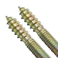 Vista 5 de Hitefu 20 piezas de pernos colgantes, tornillos dobles extremos M4 de 1" (25mm) de longitud, tornillo de espiga M4 para muebles de madera