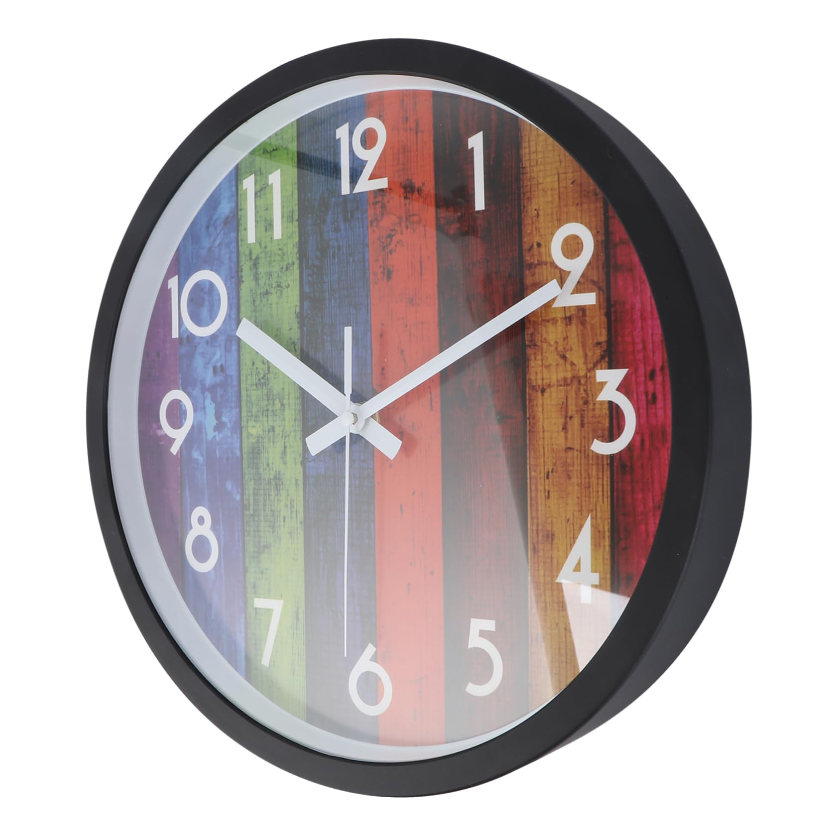 Horloge murale en bois au design créatif et simple pour intérieur élégant
