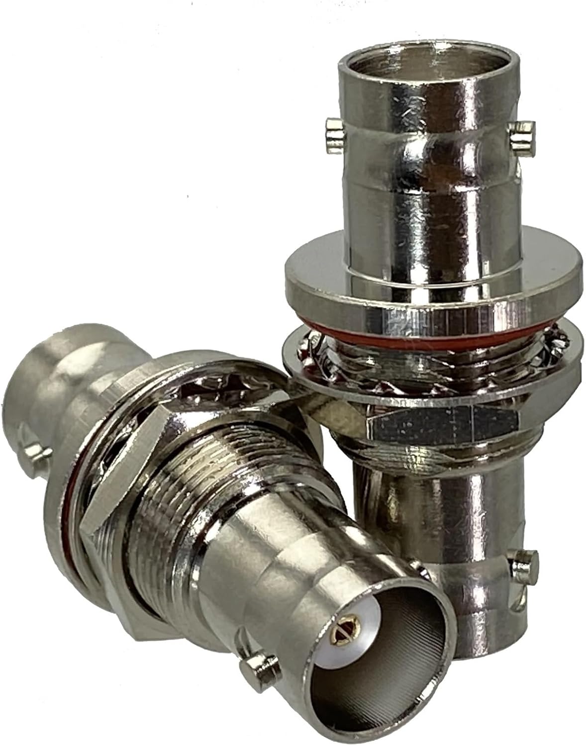 3X 5X 10x Adapter Connector BNC Male & Female Jack T & Y Type Bulkhead Nut, PCB Mount & Flange RF Coaxial(BNC M to BNC F,3Pcs)
