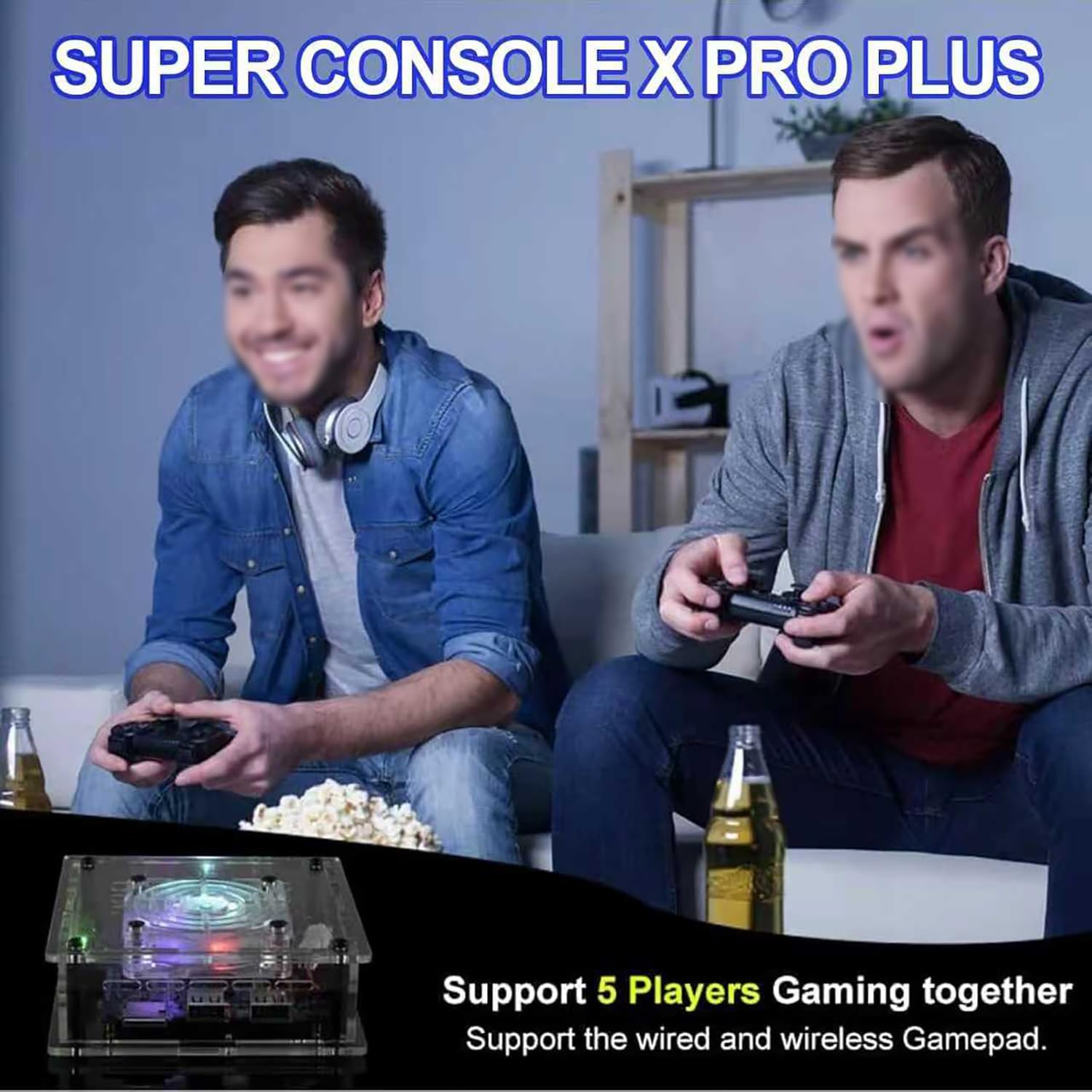 Super Console, Console Per Giochi Retrò, 256 GB Integrati Con Oltre 50.000 Giochi E 2 Controller Wireless, Console Mini Classica, Compatibile Con PS1/PSP/MAME, Idea Regalo Di Compleanno Per Adulti