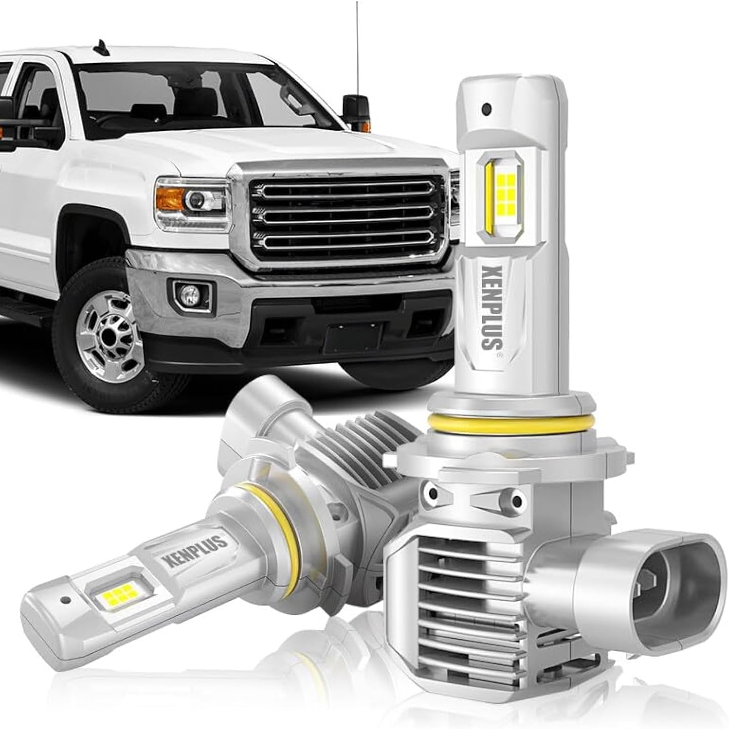 120W 24000LM Sierra 𝐃𝐞𝐝𝐢𝐜𝐚𝐭𝐞𝐝 𝐁𝐮𝐥𝐛𝐬 Fit for GMC Sierra 2014 2015 𝐋𝐨/𝐇𝐢(No fog),800% Brighter,6500K Cool White,Canbus ready,Plug and Play,No Errors.2Pcs