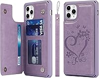 Vista 17 de Cavor Fundas tipo cartera con tarjetero para iPhone 11 Pro Max, funda para iPhone 11 Pro Max para mujeres y hombres, funda de teléfono con soporte