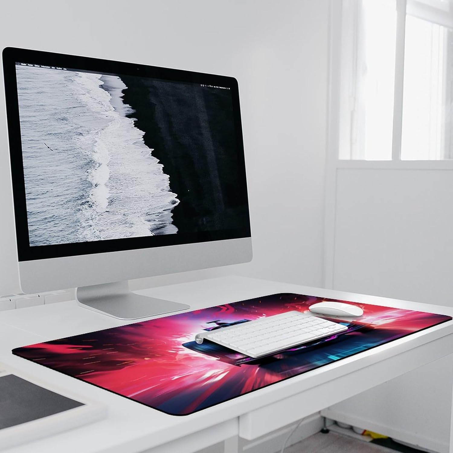 Large Mouse Pad F1 Racing Desk Mat Computer Accessories Gaming Office Organizers Supplies Decor Essentials Keyboard Pads for Desk Rubber 40x90cm