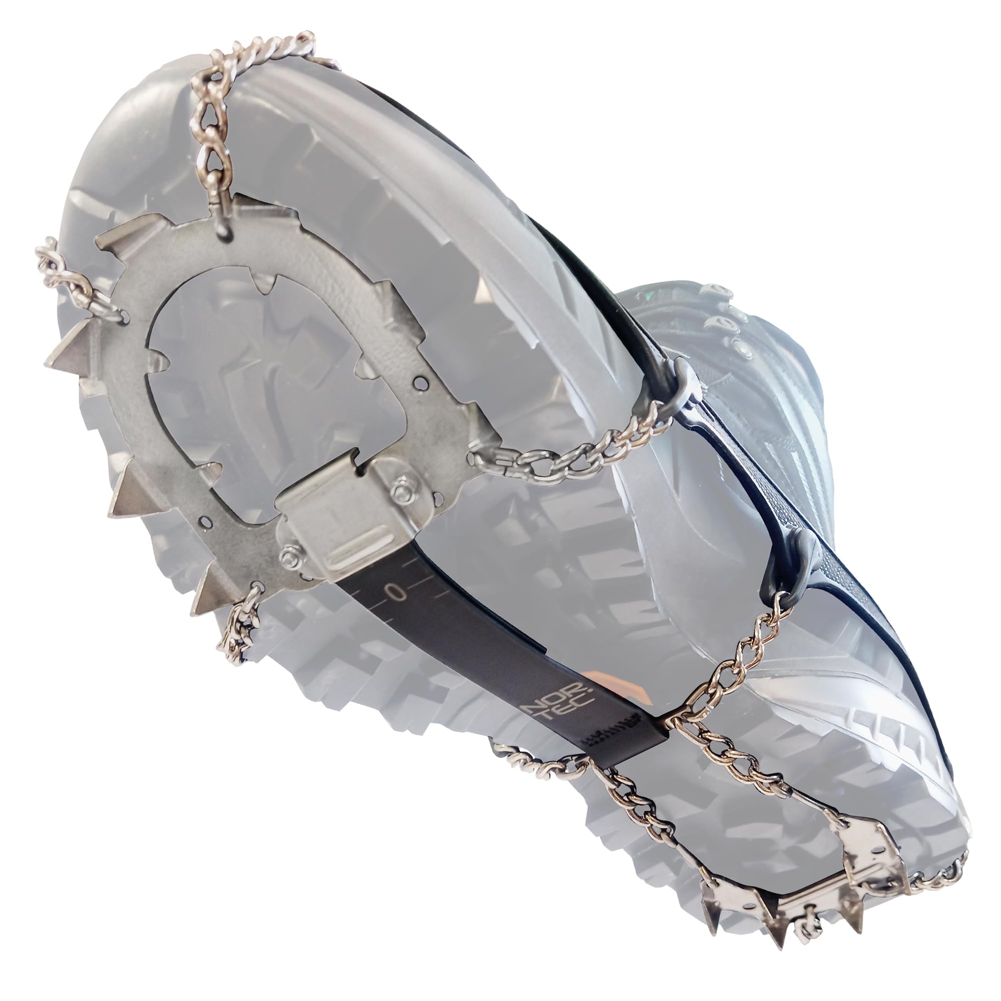 Nortec Crist 2.5 - Crampón ligero con funda para el invierno de seguimiento de invierno sobre hielo y nieve, fabricado en Italia