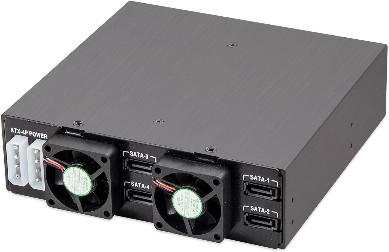 Syba 4 Bay 2.5” SATA Hard Drive Mobile Rack Mount for 5.25" Drive Bays, for HDD SSD SY-MRA25038