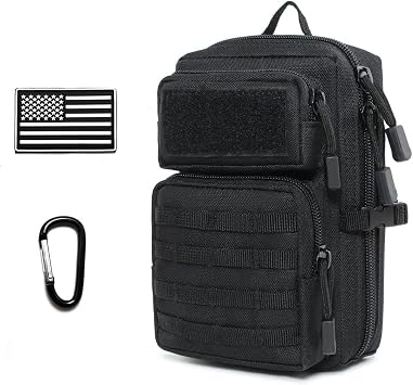 Tactical Molle Utility Pouch, Compact EDC Tool Pouch Bag Tactical Phone Pouches Medical EDC IFAK Pack Mini Waist Pouches