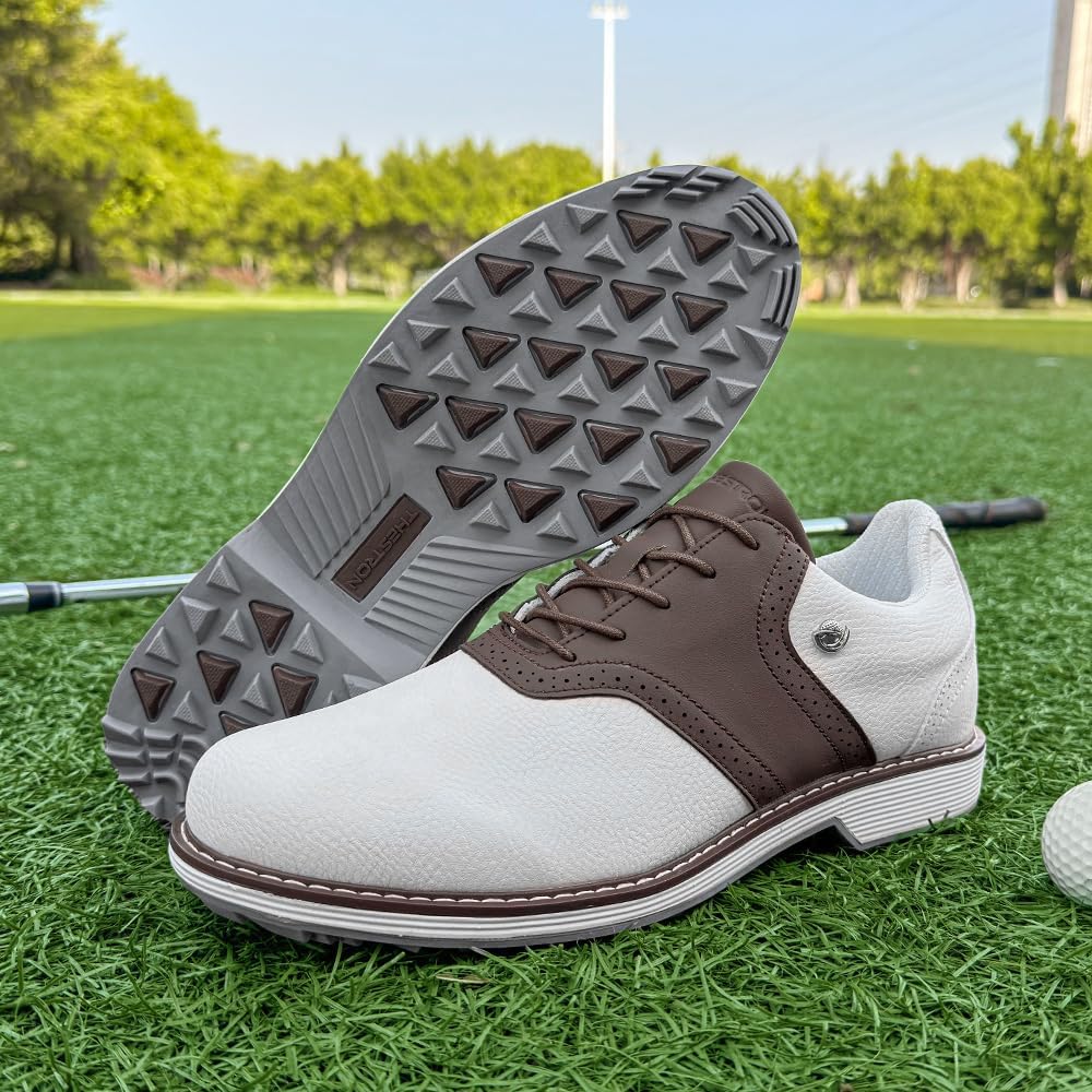 Men Golf Shoes Waterproof Professional Golf Footwears Spikes Spikeless Golf Walking Sneakers Turf Sports Golf Training Sneakers for Men - Image 3
