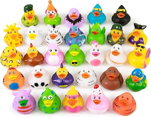 Miniatura 10 de XY-WQ Rubber Duck - Paquete de 150 juguetes de baño para Jeep, pato flotante a granel para niños, accesorios para baby showers, recuerdos de fiesta,
