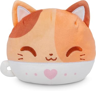TeeTurtle Reversible Latte Cat Scented 4 Inch Flip Plushie