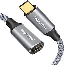 CLEEFUN USB C 延長ケーブル 2m USB 3.1 Gen2(10Gbps) Type-C 延長 100W/5A PD急速充電 タイプC 延長コード ラップトップ/タブレット/スマートホン/ハブ/ワイヤレス充電器/防犯カメラなどUSB-Cデバイスに対応