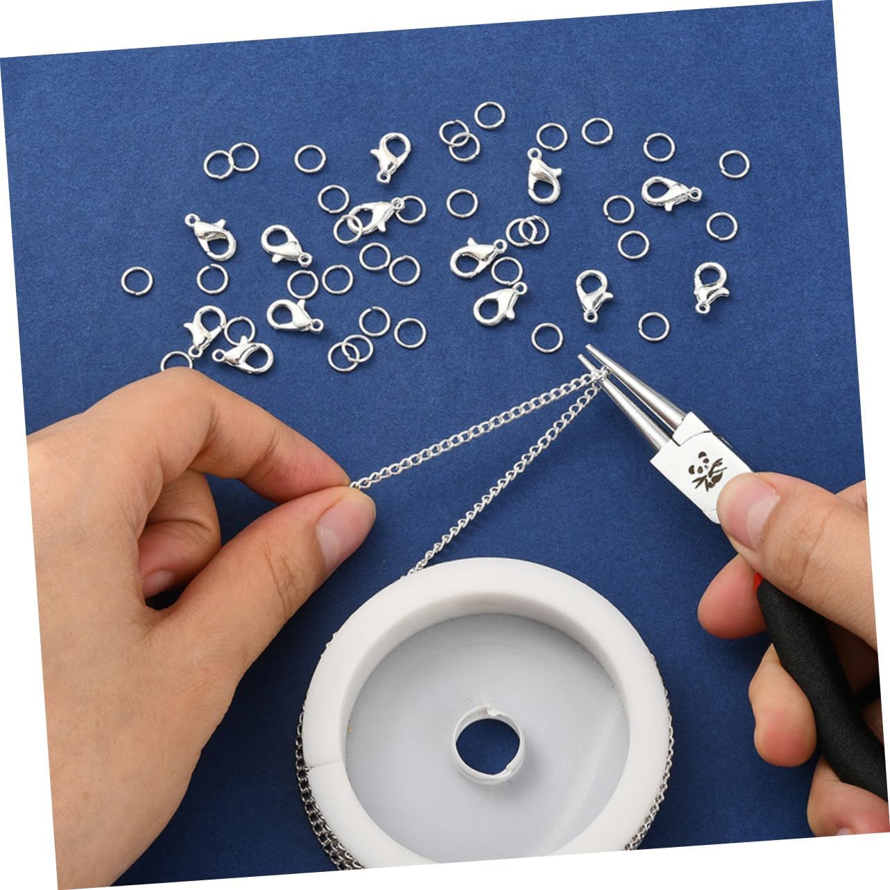 Operitacx 5sets Jewelry Making Accessories of Chains Lobster Clasps Jump for Bracelets Necklaces and Sweater Chains for Crafting Unique Handmade Jewelry