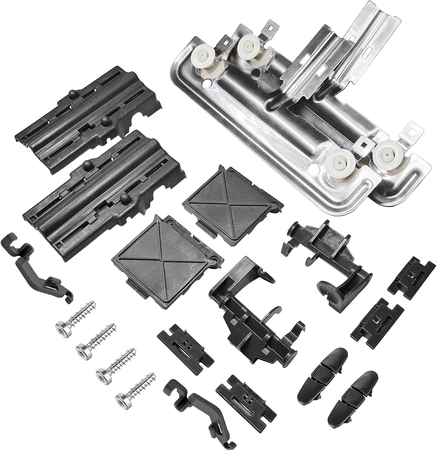 Upgraded 20Pcs W10712395 Dishwasher Upper Rack Adjuster Kit, Suitable for Whirlpool Kenmore Kitchenaid, Replaces W10350375 PS10065979 AP5957560... WDT730PAHZ0 WDT750SAHZ0 WDT780SAEM1 WDT970SAHZ0...
