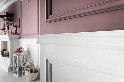 Miniatura 5 de Orac Decor 3-58 pulgadas de alto x 78 pulgadas de largo (paquete de 2) P9010 Moldura de panel, blanco