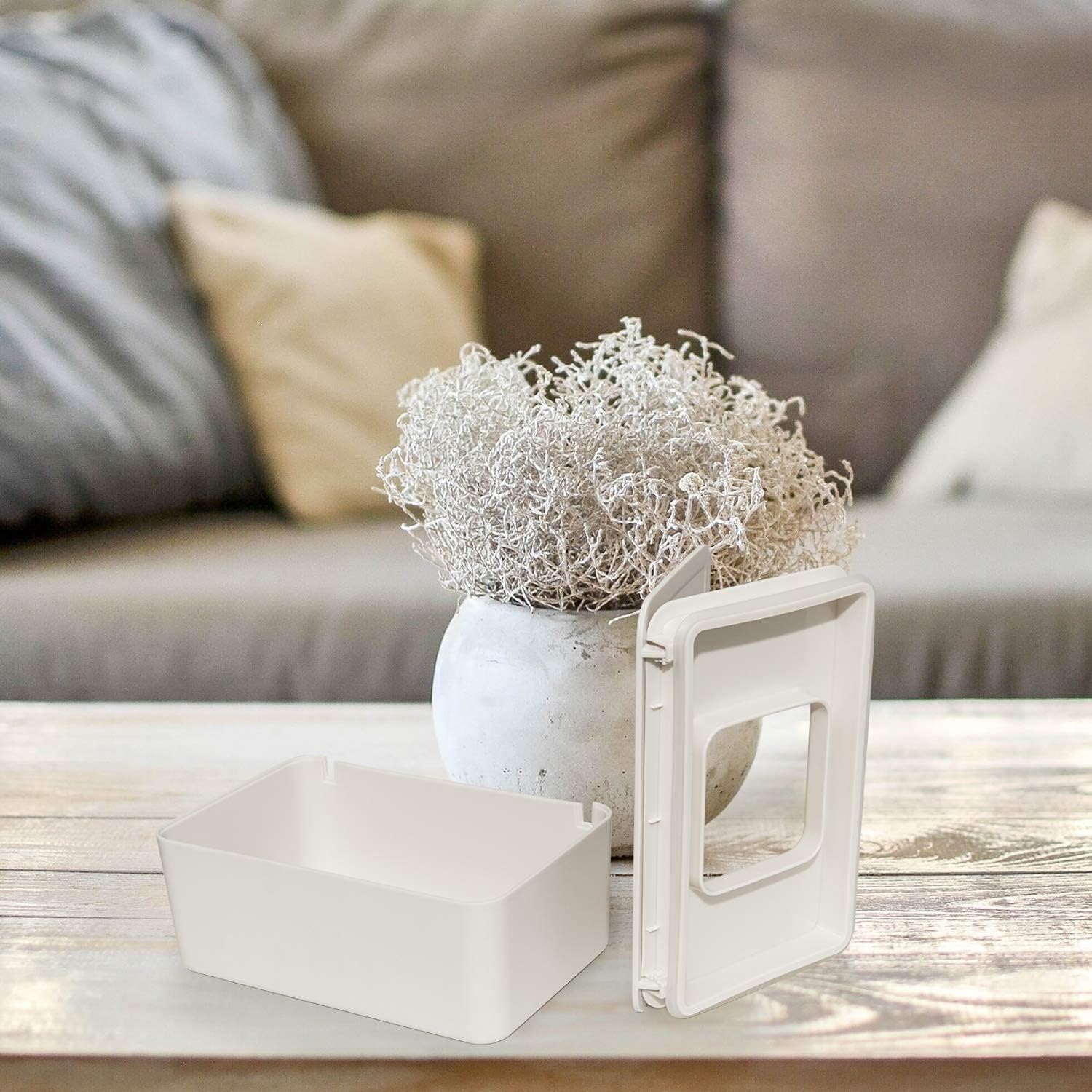 Gonioa Baby Wipe Dispenser, Baby Wipes Case, Baby Wipe Holder Keeps Diaper Wipes Fresh, Easy Open & Close Wipe Container with Non-Slip Feet : Baby