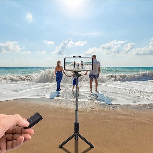 Miniatura 7 de AFAITH Monopod extensible de mano selfie stick con obturador remoto inalámbrico compatible con iPhone XsXS maxX88P77P6s6, Galaxy S9S9