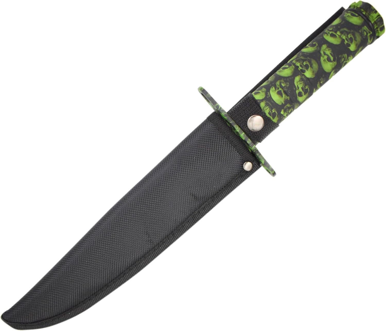 Snake Eye Tactical Full Tang Rescue Style Bowie Knife w/Sheath & Survival Kit Hunting Camping Fishing Outdoors Razor Sharp Blade (Green Camo)