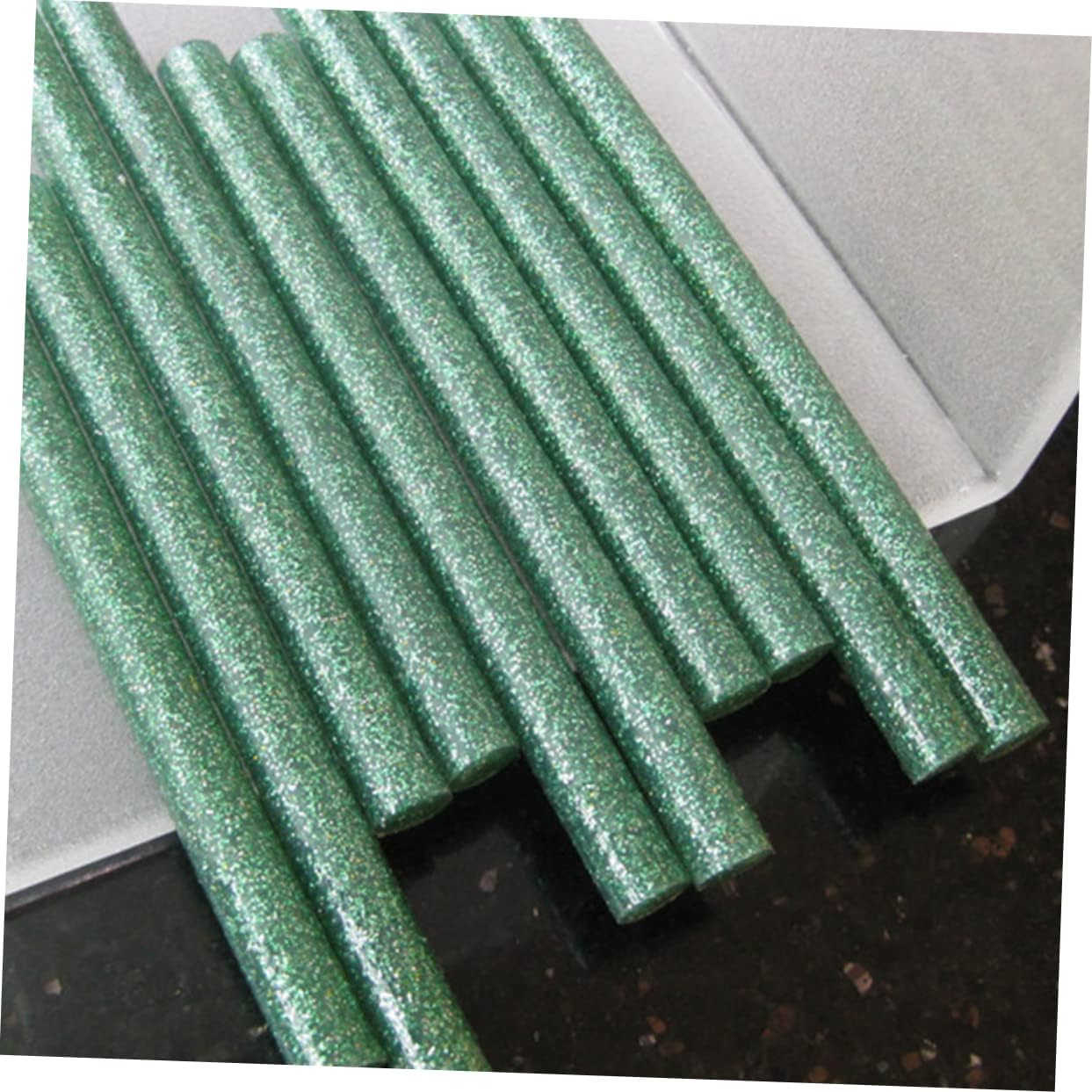 100PCS Colorful Glitter Glue Sticks for Crafts Hot Melt Glitter Strips for DIY Arts Crafts Projects Random Color