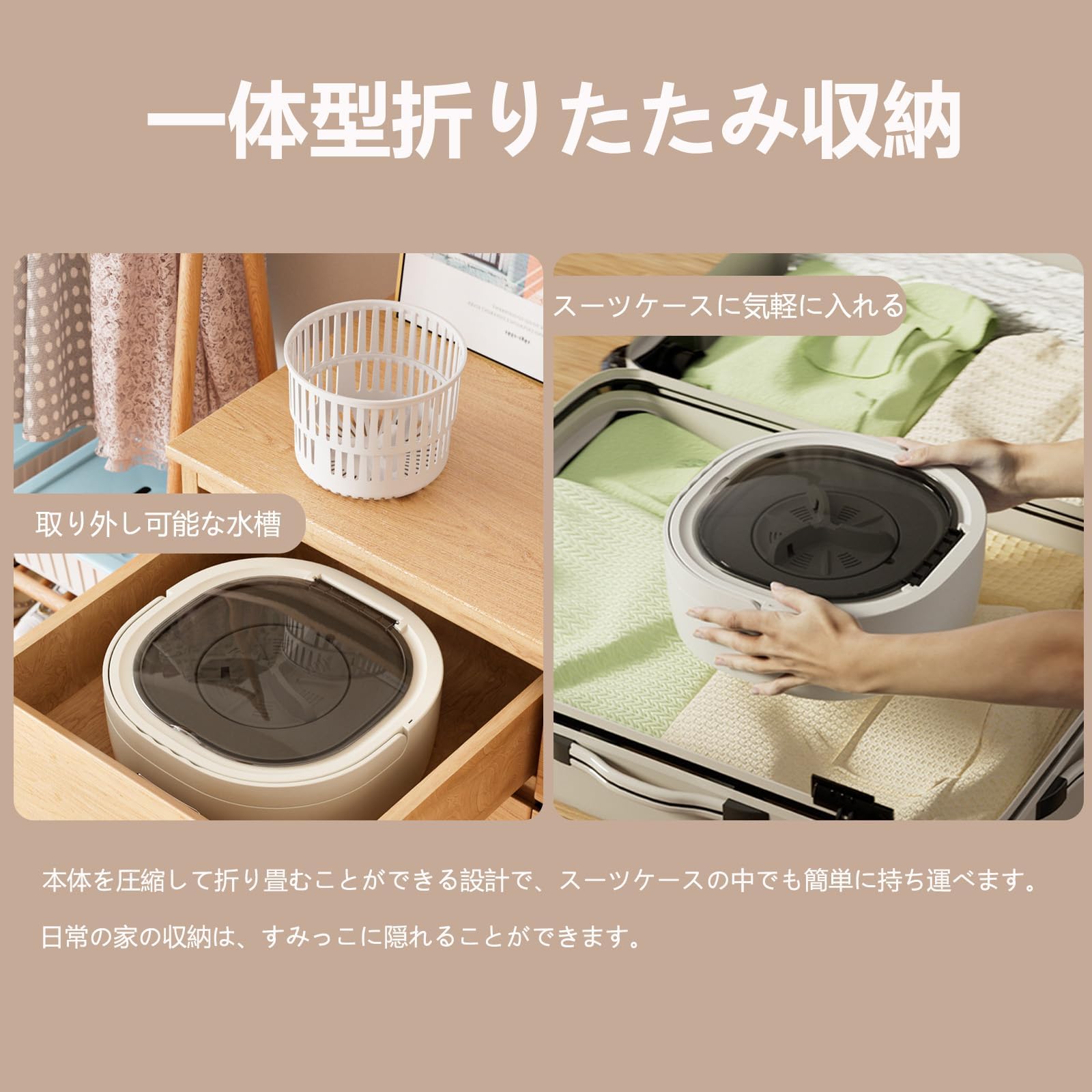 ポータブル洗濯機　Clenni Amazon.co.jp: 折りたたみ式洗濯機 6.5L小型洗濯機 コンパクトなバケツ
