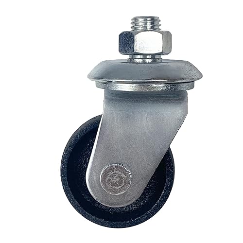 Miniatura 5 de Ruedas de gato de piso para gato de piso de 4 toneladas, ruedas de hierro fundido, piezas de repuesto para gato de piso, paquete de 2 (vástago de