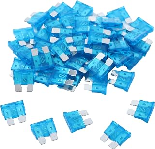 JESUNK 100 Pack 15A ATC/ATO Standard Blade Fuses for Car Truck RV Boat Marine - Durable Corrosion-Resistant Auto Protection