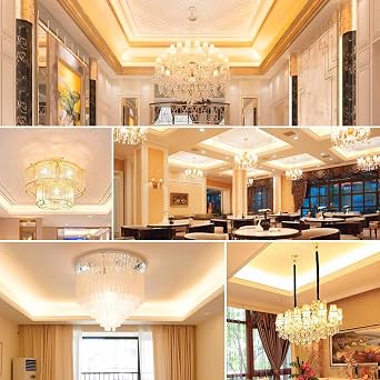KLED 6W Led Light Bulb, 60W Equivalent, 6W Chandelier Light Bulbs, 6000K Daylight White, 530 Lumen, E12 Base, 360 Degrees Beam Angle, Pack of 6 (Daylight White-6000K), 100 Watts