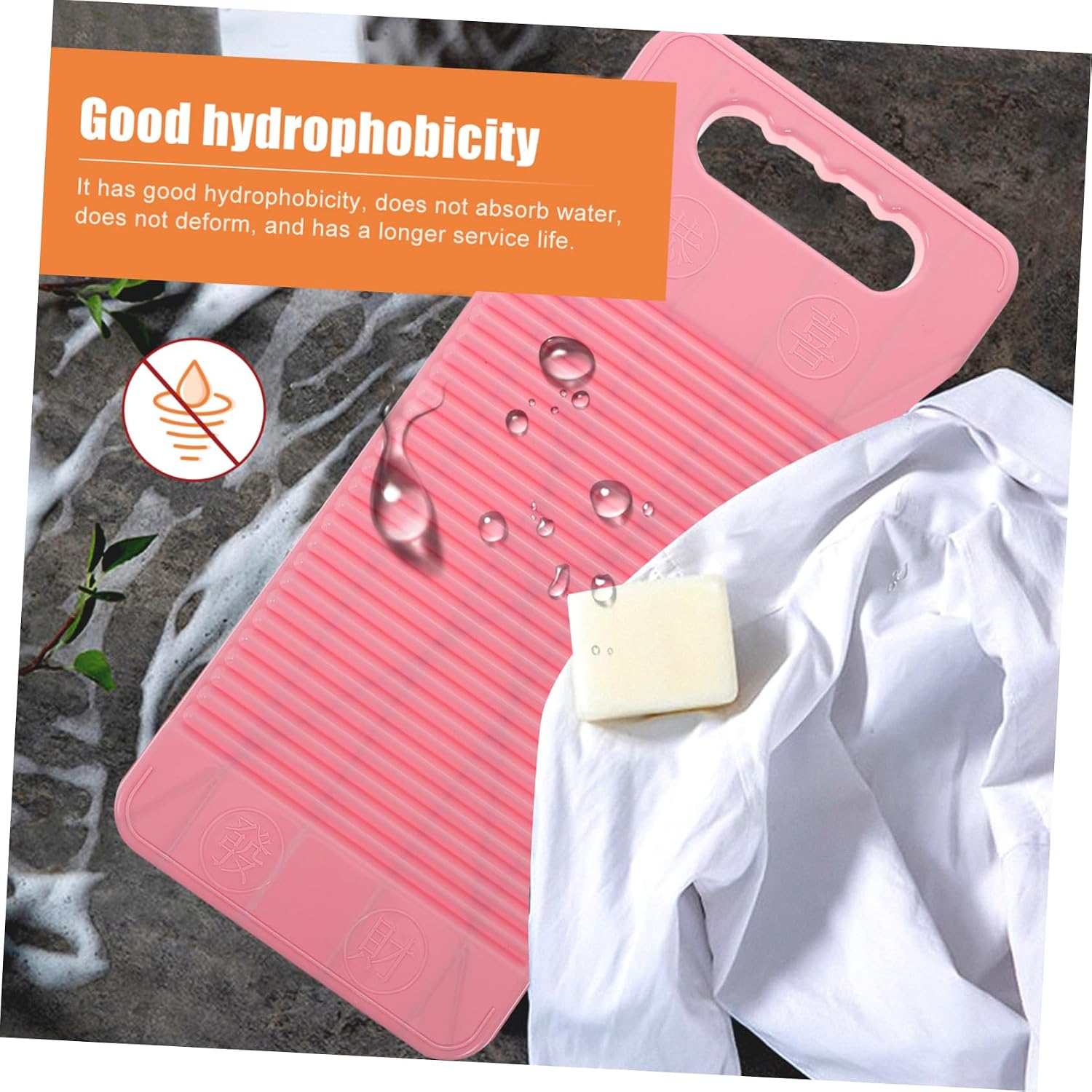 Cabilock Non- Thickened Plastic Laundry Washboard for Home Use Small Scrubbing Board for Easy Hand Washing and Laundry Accessories Style