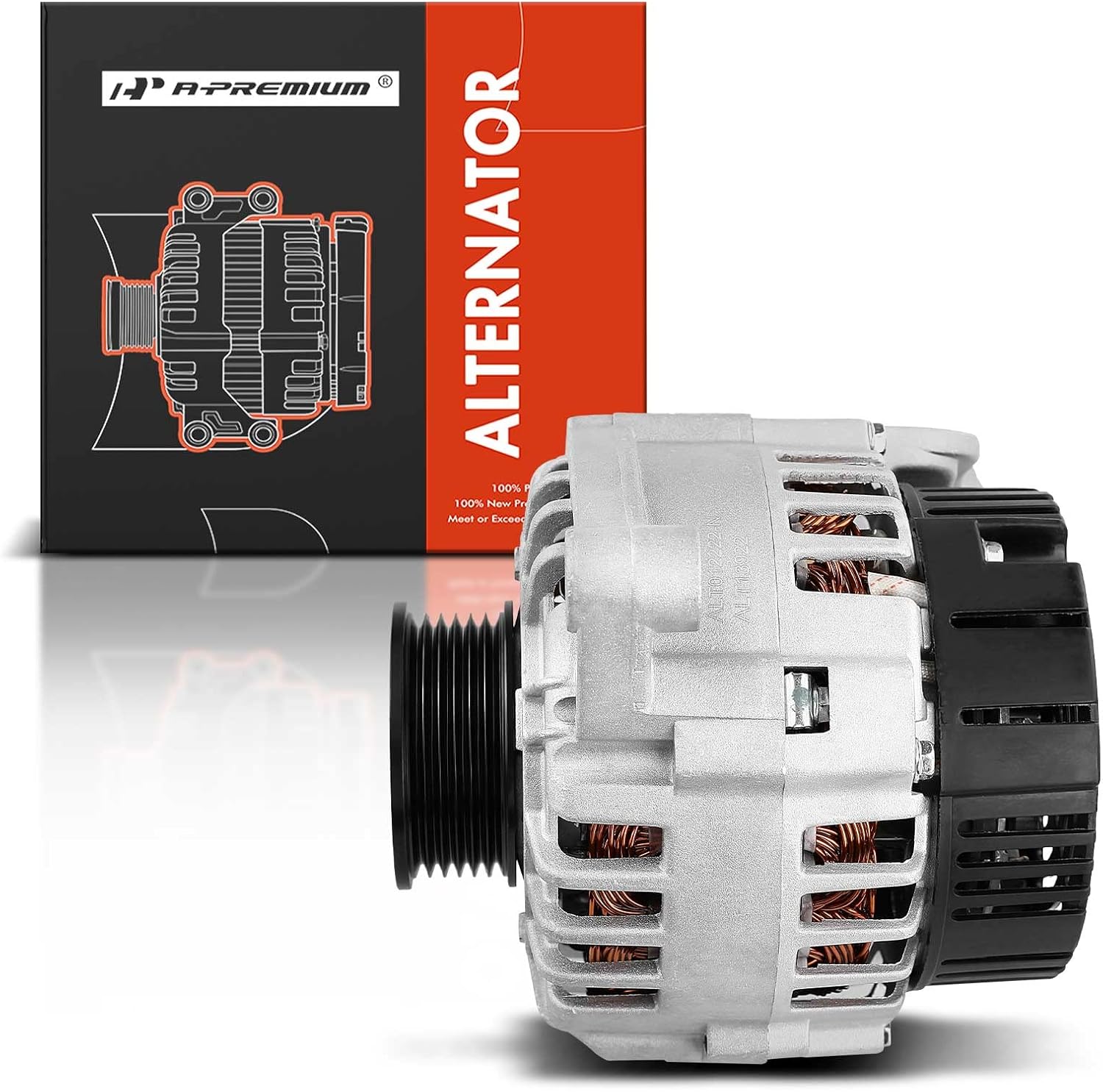 A-Premium Alternator Compatible with Volkswagen Passat 99-05 V6 2.8L & Audi A4/A4 Quattro 99-01 V6 2.8L, A6 Quattro 02-04 V6 2.7L, 12V 120A CW 6-Groove Pulley, Replace# 078903016H, 0124515028