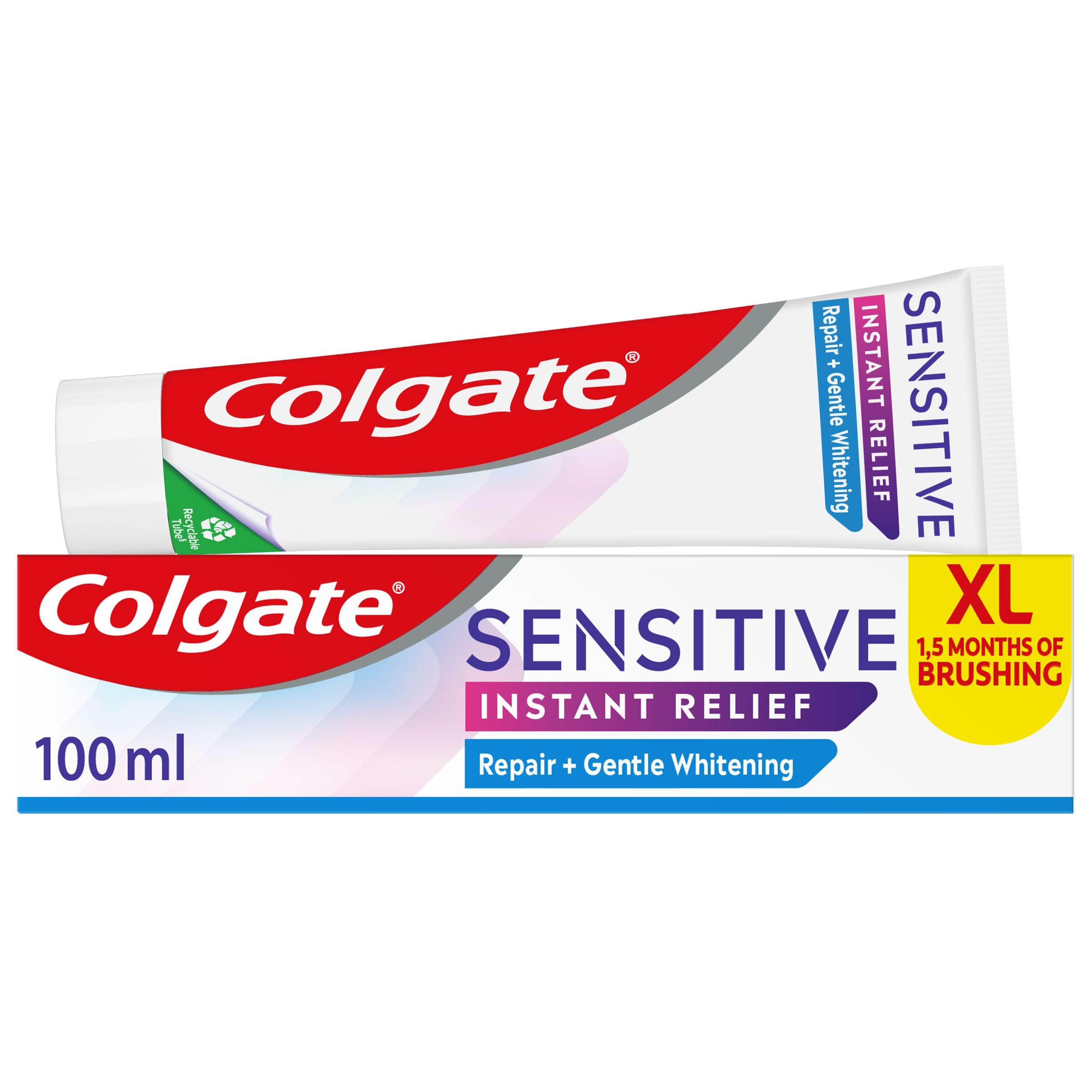 Pack of 2 Extra Large Tubes of Colgate Sensitive Instant Relief & Repair  Paste