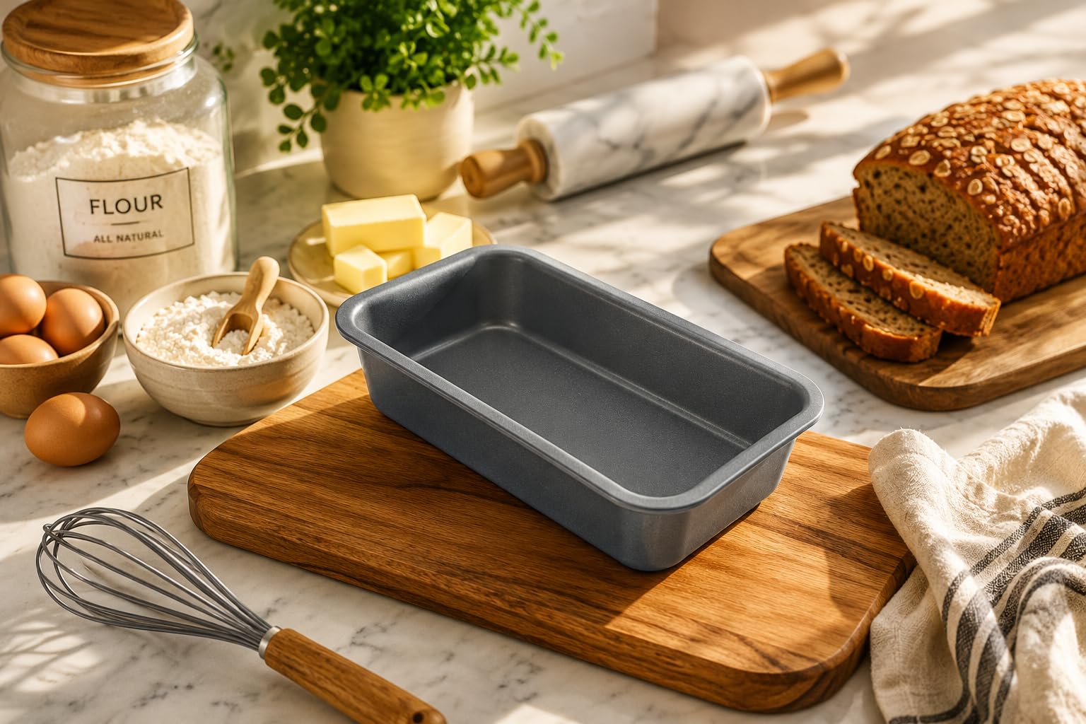 Mini Bread Mold Carbon Steel Loaf Pan, Non-Stick Rectangular Toast Baking Tray, Small Reusable Meatloaf Cake Pan for Homemade Yeast Breads-image-46
