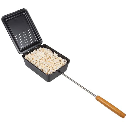 Great Northern Popcorn Campfire Popcorn Popper, Black