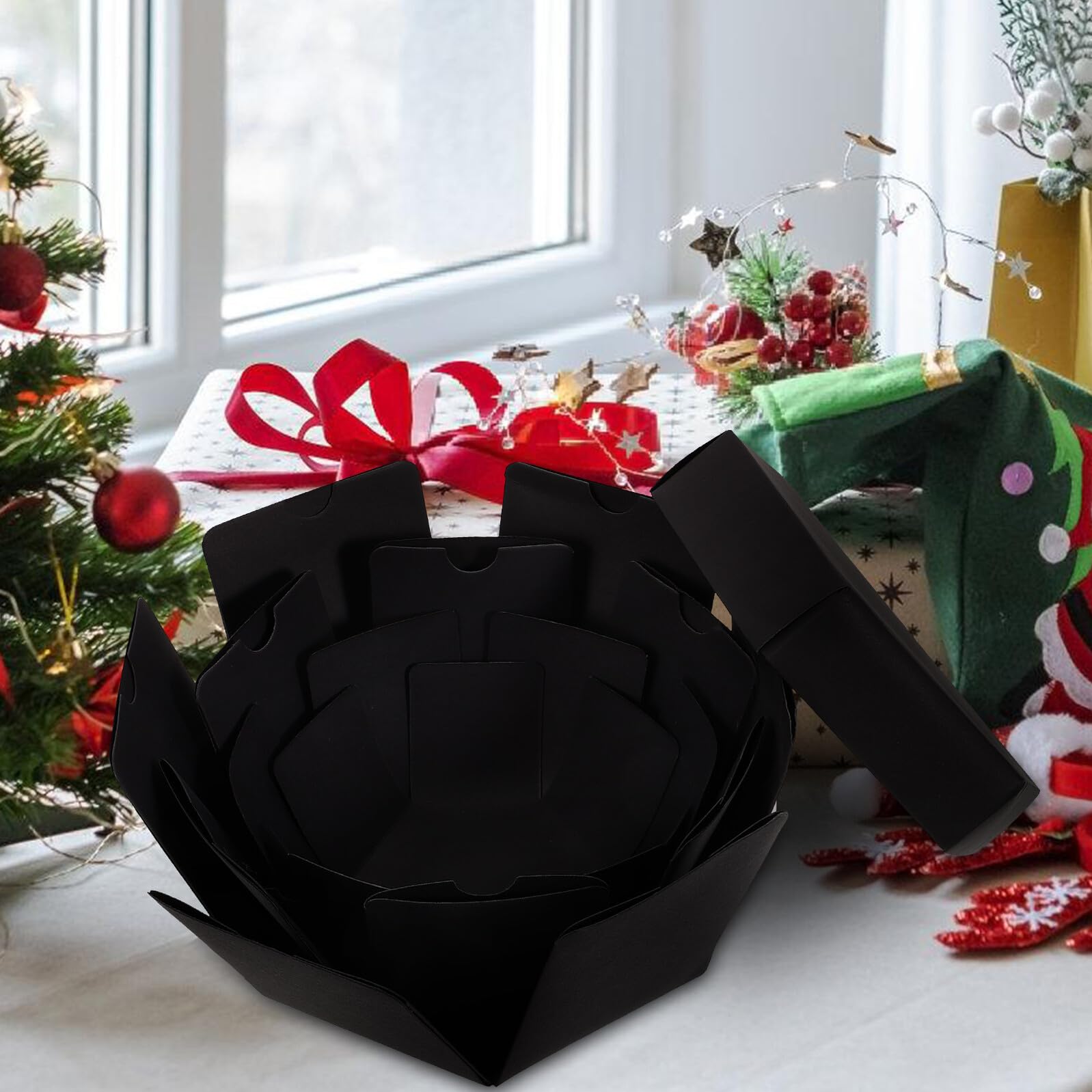 GLEAVI 1pezzi Album Fotografico Artigianale Contenitore Album Ricordi Fai da Te Scatola Regalo Foto Personalizzabile per Compleanni Natale Festa degli Innamorati
