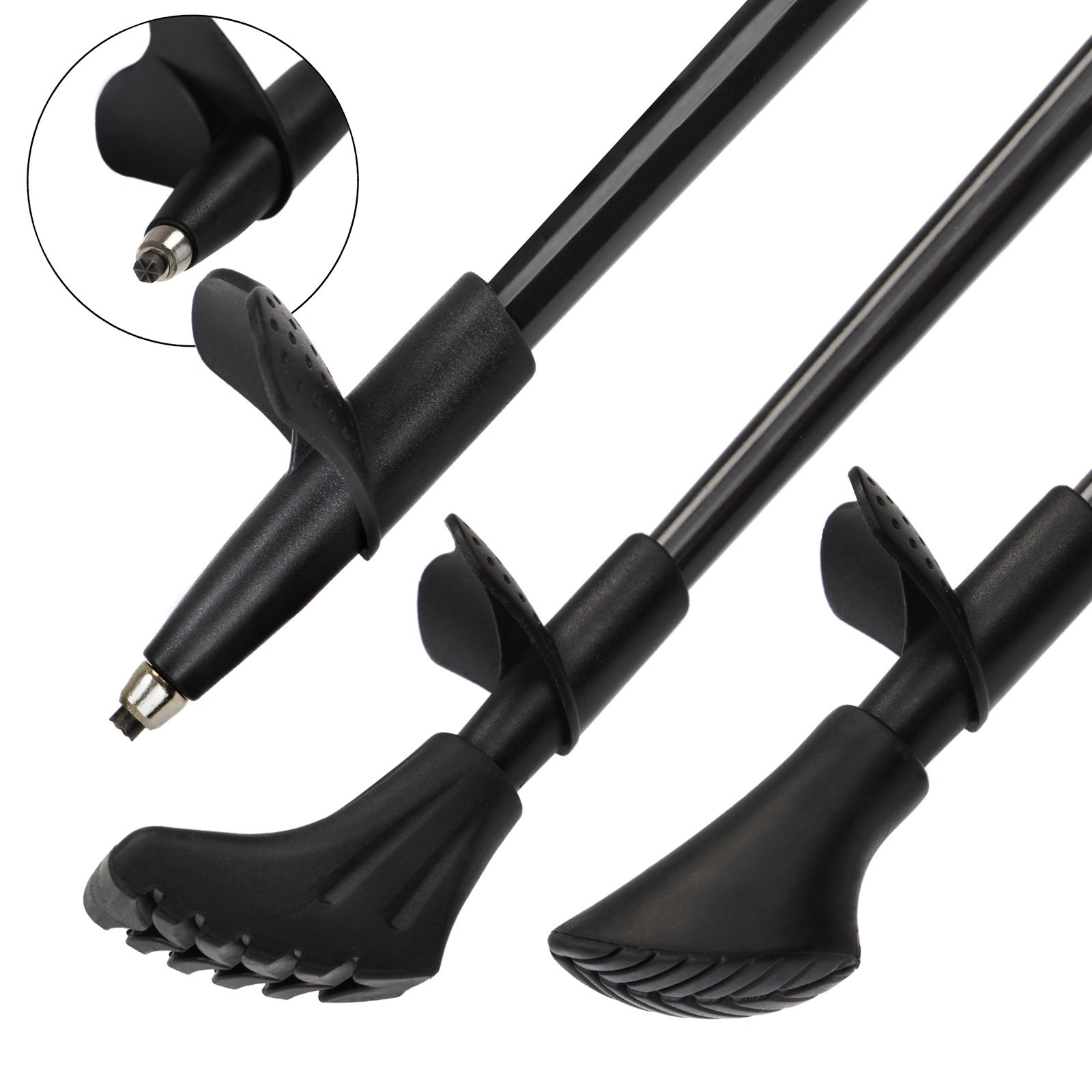 ALPIDEX Superleichter Carbon Nordic Walking Stock - sehr leichte Walking Stöcke