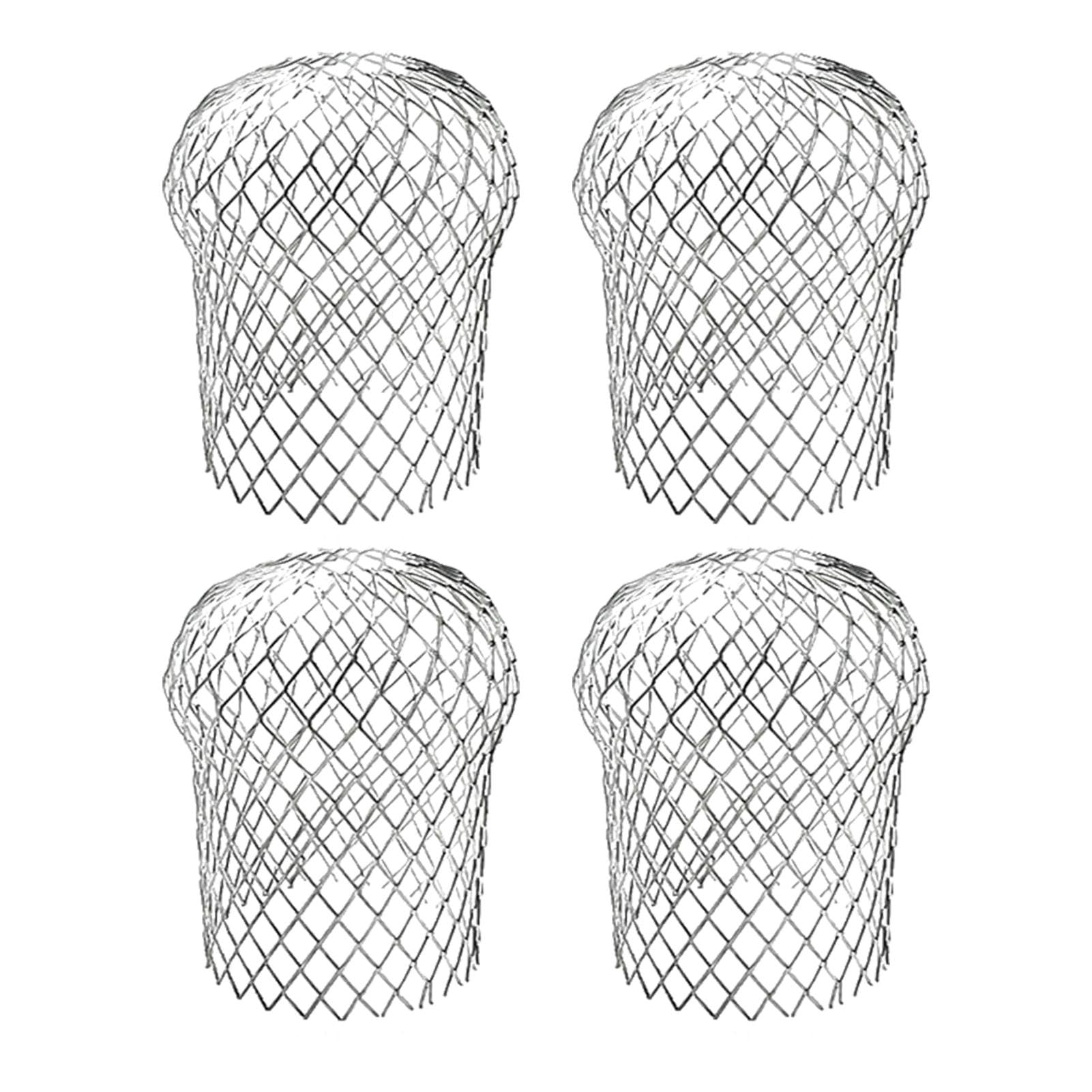 4 Protezioni Per Grondaia In Plastica - 12.5x14.5cm, Filtro Antifoglie Per Tubi Di Scarico - Foto 7