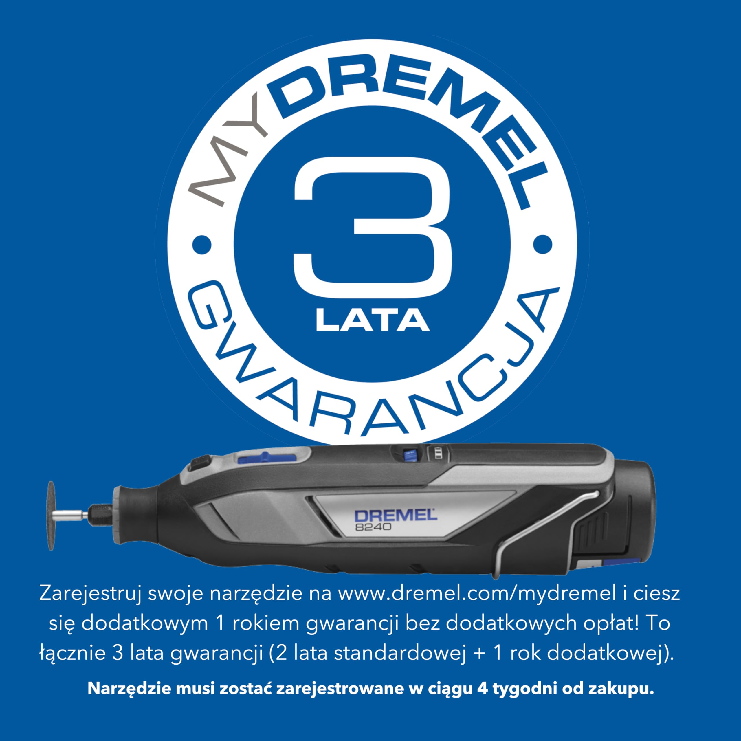 Dremel 8240 5/65 Akumulatorowe narzędzie obrotowe 12V, 5 przystawkami, 1 Platinum BOX, 65 akcesoriami do cięcia, grawerowania, szlifowania, polerowania, szlifowania, wiercenia