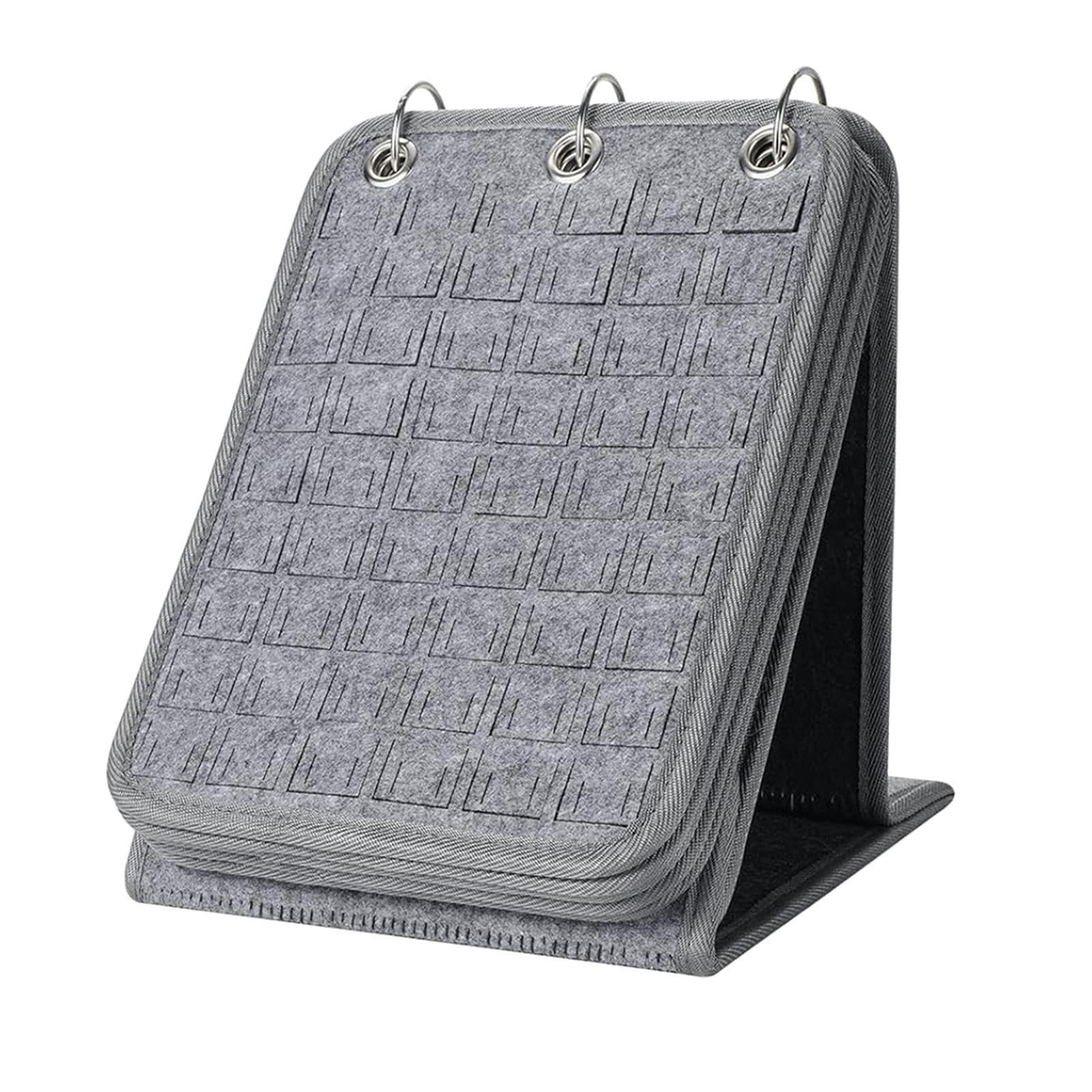 Przenośna przypinka z 3 elementami do emaliowanych przypinek, 10 stylowych przegródek na broszki, szara, 25 x 21 x 21 cm – idealna dla kolekcjonerów i entuzjastów rękodzieła