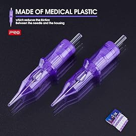 Mast Pro Tattoo Cartridges 20Pcs Disposable Needles Bugpin Round Liner (1013M)