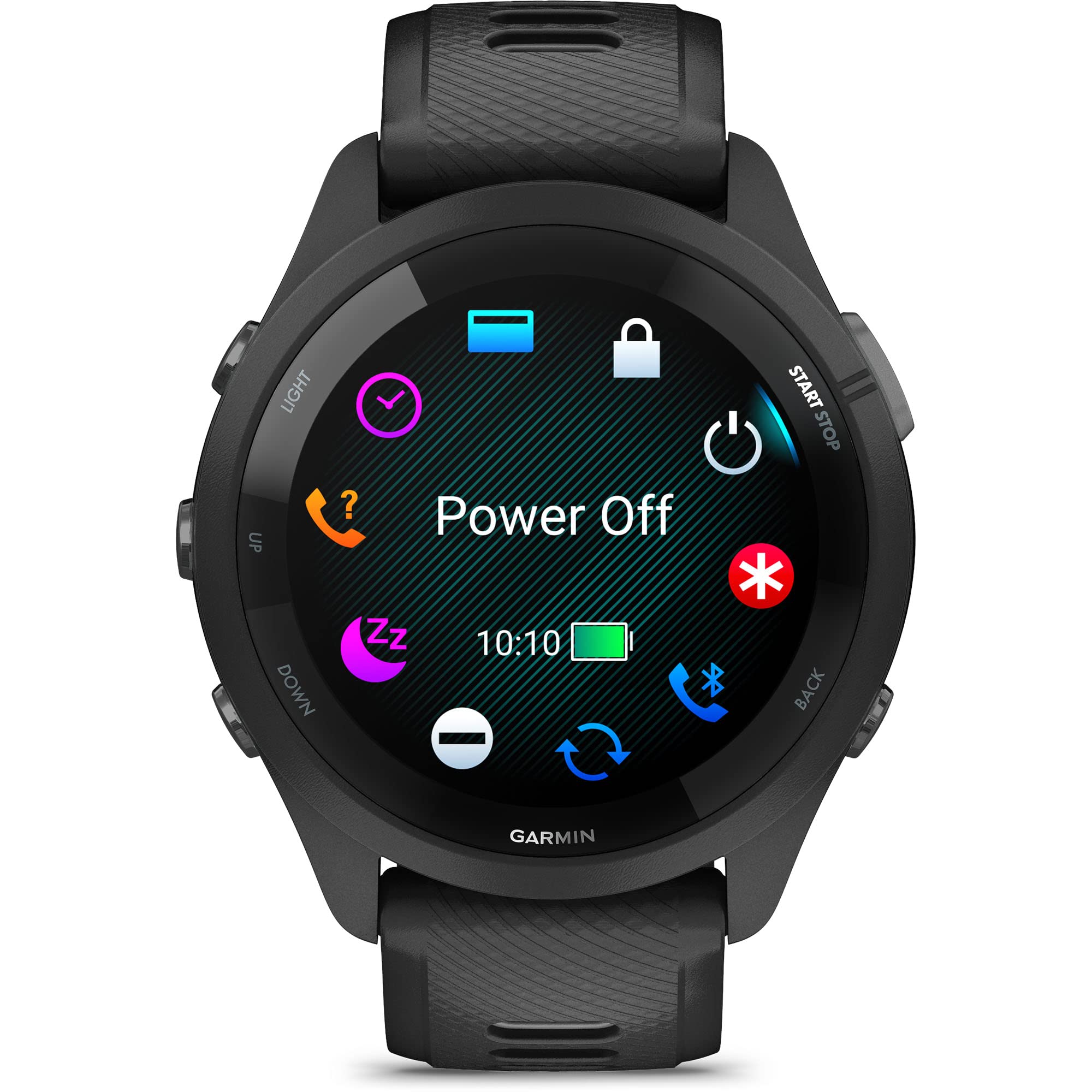 Garmin Forerunner 265 Running Smartwatch, Colorful AMOLED Display, Training Metrics and Recovery Insights, Black and Powder Gray (Renewed)