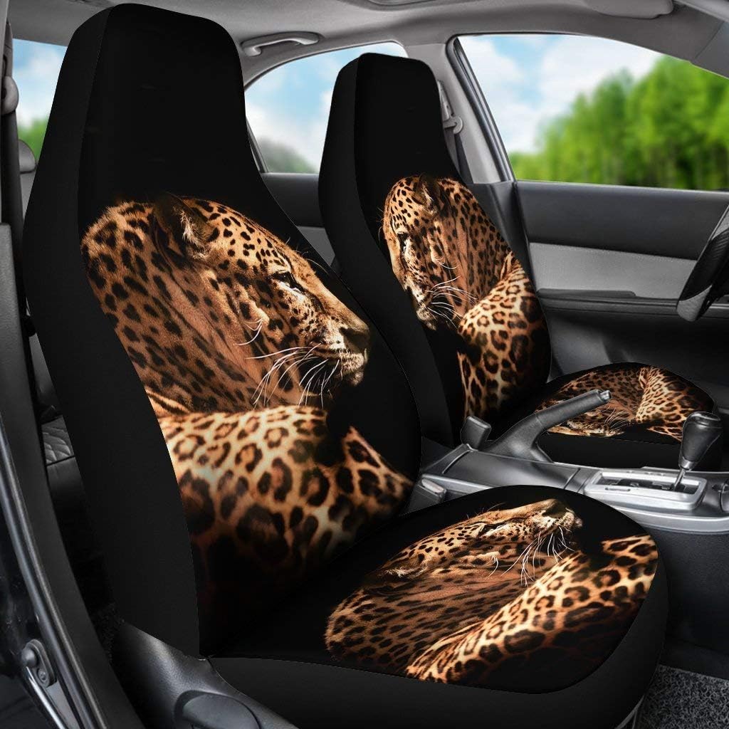 Amazing Leopard Print Car Seat Covers