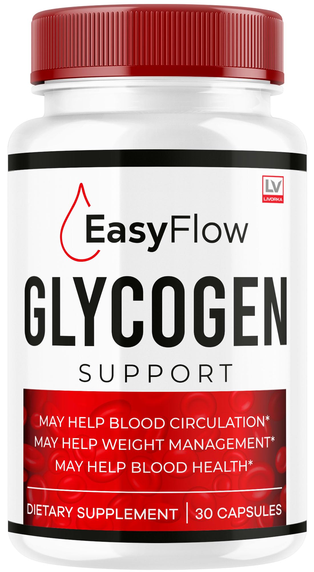 Easy Flow Glycogen Support - EasyFlow Glycogen, Easy Flow, Easy Flow Glycogen Supplement, Glycogen Support Easy Flow, Easy Flow Glycogen, Glycogen Easy Flow, 30 Capsules for 1 Month