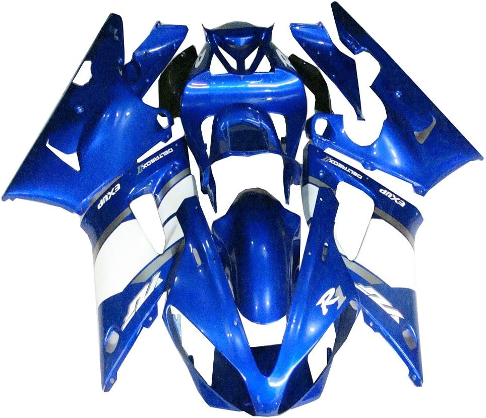 NT FAIRING Glossy Blue Injection Fairing Fit for Yamaha 2000 2001 YZF R1 R1000 YZF-R1 New Painted Kit ABS Plastic Motorcycle Bodywork Aftermarket