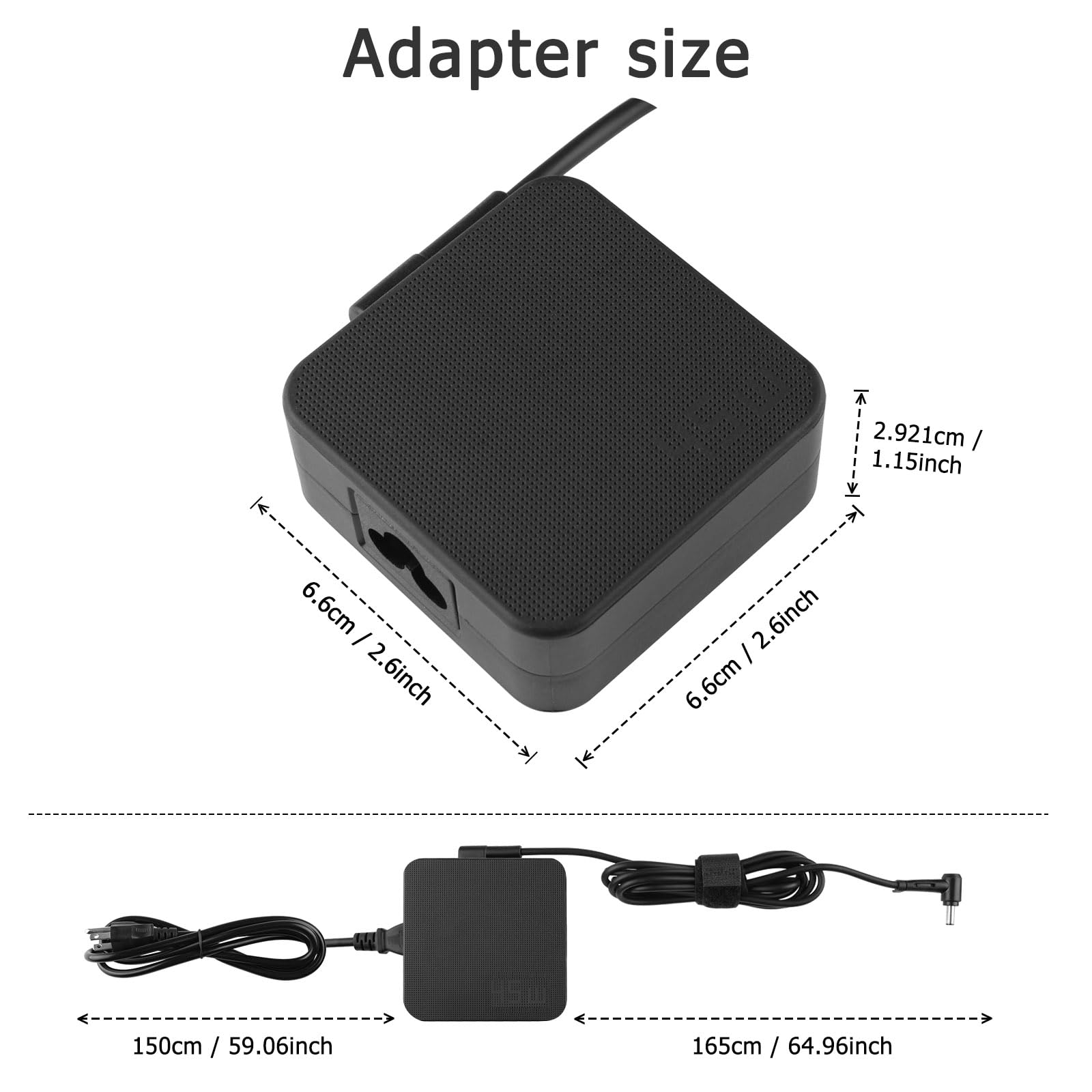 Caricabatterie universale 65W 45W per Asus VivoBook ZenBook Lenovo